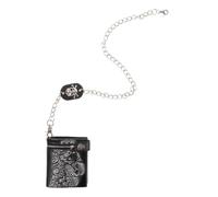 JOINPAYA Leather Gothic Wallet Skeleton Rose Chain Purse Anti-Theft Leather Wallet for Travel and Outdoor Sports