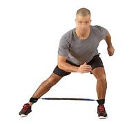 JOINPAYA Leg Strength Exercise Puller Resistance Band Two Adjustable Ankle Cuffs with Lightweight Tpr Material for Lower Body Workouts and Mobility Training