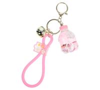 JOINPAYA Liquid Bunny Keychain Pendant Floating Rabbit Charm, Cute Small Bag Hanging Ornament for Backpack and Keys, Kawaii Animal Decor Accessory