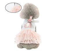 JOINPAYA Lovely Pet Dress for Dog Pet Skirt Lace Flower Border for Dog Outdoor Clothes Xl Suitable for Puppies and Rabbits