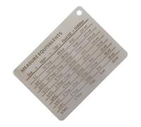 JOINPAYA Magnetic Random with Kitchen Chart Measurement Conversion Hang Hole Design Compact Metric Accessories Silver Sturdy Material Color for Baking Use