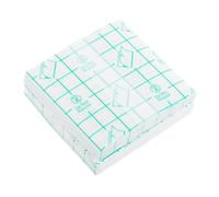 JOINPAYA Makeup Mixing Tray 100Pcs Disposable Adhesive 7X7Cm for Cosmetic and Nail Colour Blending Random Color