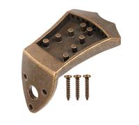 JOINPAYA Mandolin Tailpiece Replacement in Antique Bronze, Traditional String Instrument Accessory with Notched End, Professional Mandolin Bridge Part for Folk and World Music