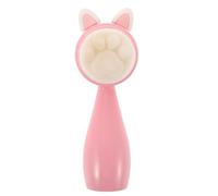 JOINPAYA Manual Silicone Face Cleansing Brush with Abs Handle, Dual-sided Soft Bristles Facial Scrubber for Gentle Exfoliation and Deep Cleaning, Travel-friendly Pink Face Wash Brush