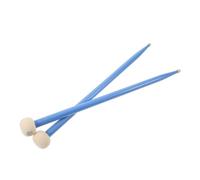 JOINPAYA Maple Wood Double-head Drum Mallets with Soft Felt Tips, Blue Percussion Mallet Sticks for Timpani Snare Drums and Marimba, Musical Instrument Accessory