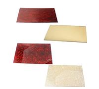 JOINPAYA Material Sheet DIY Scratch Plate Blank Pickguard Golden Mirror Pickguard Easy to Install 3ply Acrylic Pvc with Protective Film for Acoustic Guitar