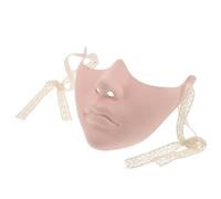 JOINPAYA Mechanical Half Face Mask Skin Tone for Halloween Masquerade Party, Steampunk Cosplay Lower Face Cover Plastic Mask for Men and Women Role-Playing Events