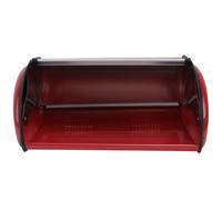 JOINPAYA Metal Bread Box for Home Use with Red Iron and Plastic Construction Practical Bread Storage Bin for Daily Necessities and Snacks for Home