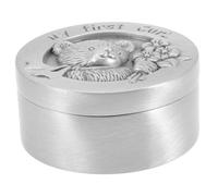 JOINPAYA Metal Fetal Hair Box Compact Keepsake Storage with Smooth Surface Lightweight Design for Curl Memory gifts for for for for for for Portable Round Cartoon Style for Newborn Childhood
