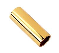 JOINPAYA Metal Finger Slide Bar for Guitar and Ukulele 51mm R37 Golden Metal Guitar Slide with Bright Sound and Easy to Carry, for Country Jazz Blues Acoustic Stringed Instruments