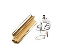 JOINPAYA Metal Guitar Slide Bar Set with Gold Tone Bar and Picks Professional Finger Slide for Acoustic and Electric Guitars and Musicians