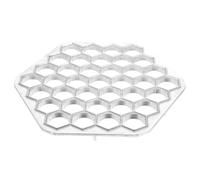 JOINPAYA Metal Pelmeni Maker Dumpling Mold 37-Hole Alloy Food Making Mold Kitchen Gadget for Russian Ravioli and DIY Dumpling Preparation