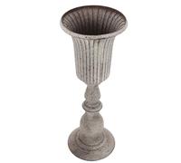 JOINPAYA Metal Vase Decorative Flower Vase Vintage Style Iron Material Will Not Crack Withstands Strong Sunlight Light Weight Unique Design Home Hotel Use
