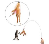 JOINPAYA Metal Wire Cat Kitten Teaser Bell Beads Play Fun Interactive Toy for Indoor Cats Random Wire Pursuer Hunter for Pets