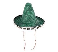 JOINPAYA Mexican Pom Pom Straw Hat Sombrero for Themed Parties Festivals Birthdays Graduations Fun Accessory for Mexican Theme Celebrations