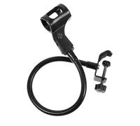 JOINPAYA Mic Bracket Adjustable Microphone Rack Black Iron Spray Paint Clip-on Bracket Structure Convenient to Use Firm Connection for Recording