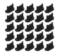 JOINPAYA Micro USB Protective Cap Black Silicone Dust Plug 100pcs