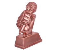 JOINPAYA Microphone Trophy Adornment Musical Trophy Craft for Lightweight Singing Competition Award Creative Decorative Design Prize for Home Karaoke and Singing Parties