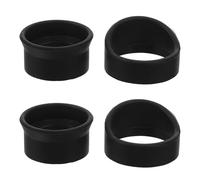 JOINPAYA Microscope Eyecup 4pcs Rubber Covers Eyepiece Non-slip Protective Accessories, Comfortable Fit for Stereo in Black Compatible with Binoculars Optical Instruments