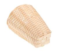 JOINPAYA Mini Bamboo Basket Woven Storage Baskets Dollhouse Miniature for Dollhouse Decoration Accessories Small Woven Suitable for Mini Grocery and Flower Display
