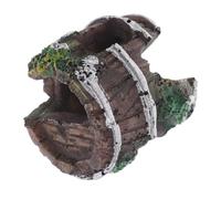 JOINPAYA Mini Barrel Spider Hide Habitat Reptile and Fish Tank Cave Shelter Aquarium Decorations for Shrimp and Small Fish Sturdy Resin Material 10x8x5 cm