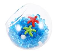 JOINPAYA Mini Glass Globe Shaped Fish Shrimp Hideout with Glass Pebbles for Freshwater Tanks, Aquarium Landscaping Ornament Healthy Behaviour in Aquarium Setup