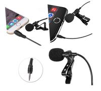 JOINPAYA Mini Lavalier Microphone with Jack for Phone PC Recording Portable Condenser Mic with Full Copper Capsule High Sensitivity and Dynamic Range Includes Windscreen for Lectures and