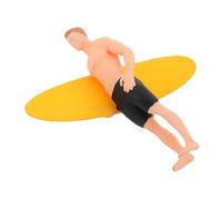 JOINPAYA Miniature Surfer Figures Realistic Decor for Sand Tray and Landscape Collectible Surfing Boy Sculpture for Boys and Girls and Adults