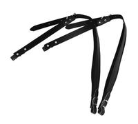 JOINPAYA Modern Accordion Straps Set 2 Pairs Fake Leather Adjustable for 16-120 Bass Stylish Shoulder Waist Straps