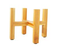 JOINPAYA Modern Wood Flower Pot Holder Stand with Four-foot Stable Design and Anti-slip Pads Large Wooden Plant Display Rack for Indoor Potted Plants Like Roses Orchids Tulips Cacti and