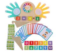 JOINPAYA Montessori Finger Counting Math for Early Arithmetic Skills Color Recognition Hand-eye Coordination Educational Preschool Learning Tool for Boys