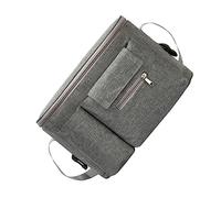 JOINPAYA Multi-Function Stroller Mummy Bag with Hanging Baby Bottle Pouch and Storage Organizer for Parents, Waterproof Grey Nylon Baby Supply Organizer Suitable for Pram and Travel