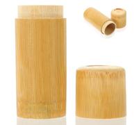 JOINPAYA Multi-functional, Match Matchstick with Box Practical Bamboo Can Design Classic Chic Green Match Jar for Stylish and Sturdy Holder Home Tabletop Use Desktop