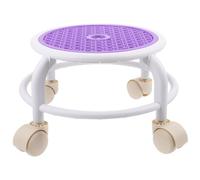 JOINPAYA Multifunctional Floor Mopping Stool Chair round Swivel Rolling Small Stool for Pedicure Salon Use