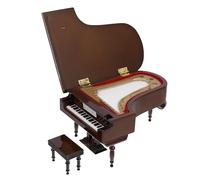 JOINPAYA Music Box Grand Piano Model Ornament with Handheld Portable Feature for Business and Home Decoration Miniature 18X12X10Cm