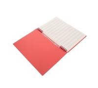 JOINPAYA Musical Notebook for Guitar Beginner Music Notation Notebook Vintage Red Detachable Loose Leaf Pages for Practice Music Book