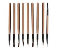 JOINPAYA Nail Art Liner Pen 9Pcs Thin Brush Set for Salon and Home Manicure Painting Tools