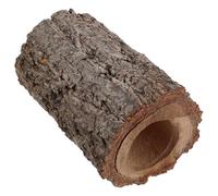 JOINPAYA Natural Reptile Hideout Shelter for Lizards and Bearded Dragons Brown Wood Hollow Tree Trunk with Realistic Shape for Terrarium Landscape and Turtle Tank Exploring