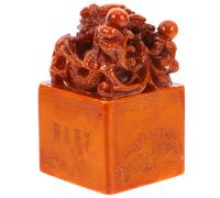 JOINPAYA Natural Shoushan Stone Chinese Seal Stamp Carving Supplies Blank Stone Stamper for Calligraphy and DIY Art, Chinese Name Stamp Tool for Engraving and Scrapbook Crafting