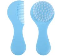 JOINPAYA Newborn Hair Brush and Comb Set for Babies with Soft Nylon Bristles and Plastic Handle, Gentle Protection and Washable Design, for Grooming and Cradle Cap Care