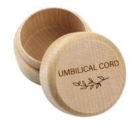 JOINPAYA Newborn Keepsake Box Wooden Engraved Compact Organizer with Tight Seal for Umbilical Cord Hair Teeth Storage and Souvenirs