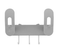 JOINPAYA No Drill Bathroom Scale Wall Storage Holder with Self-Adhesive Hooks, Universal Fit Abs Wall Mounted Rack for Digital Kitchen and Coffee Scales, for Bathrooms and Dorms