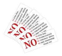 JOINPAYA No Junk Mail Sticker 4pcs Set for Mailbox and Postbox, Self Adhesive Pvc Material, Easy to Use and Sturdy, for Home and Office Mailbox Address Sign to Avoid Unwanted Flyers
