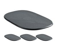 JOINPAYA Non-slip Car Dashboard Mat 4pcs Set, Pu Material Phone and Keys Holder for Automotive Dashboard, Heat Resistant and Easy to Clean Car Interior Accessory