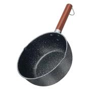 JOINPAYA Non-Stick Milk Saucepan with Handle, Gas Stove Compatible, Beech and Iron Material, Suitable for Fried Potatoes and Making BBQ, Multi-Functional Kitchen Utensil with