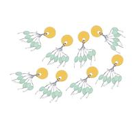 JOINPAYA Olive Shaped Night Luminous Fishing Buoy Medium with Silica Gel for Sea Fishing Line Stop Glow Beads for Night Use Stainless Steel Frame and Ceramic Ring
