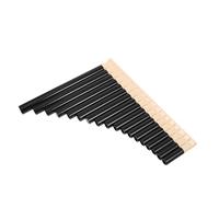 JOINPAYA Pan Flute 16-pipe Traditional Chinese Music Instrument for Beginners and Students, Brown Bamboo Panpipe Set for School Band Teaching and Performance