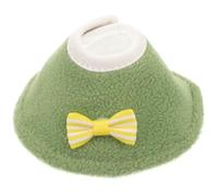 JOINPAYA Parrot Neck Collar Anti-biting Birds Collar Polar Fleece Material Green Color Neck Circumference 3.15-3.74inch for Birds Recover from Injury