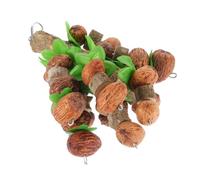 JOINPAYA Parrot Toy for Large Birds Bird Hanging Chew Toy Multifunctional Bite-resistance Wood Mango Material Nut Chew Stick