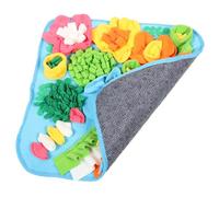 JOINPAYA Pet Enrichment Mat Blue Slow Feeder Washable Pockets for Cat Foraging and Dog Sniffing